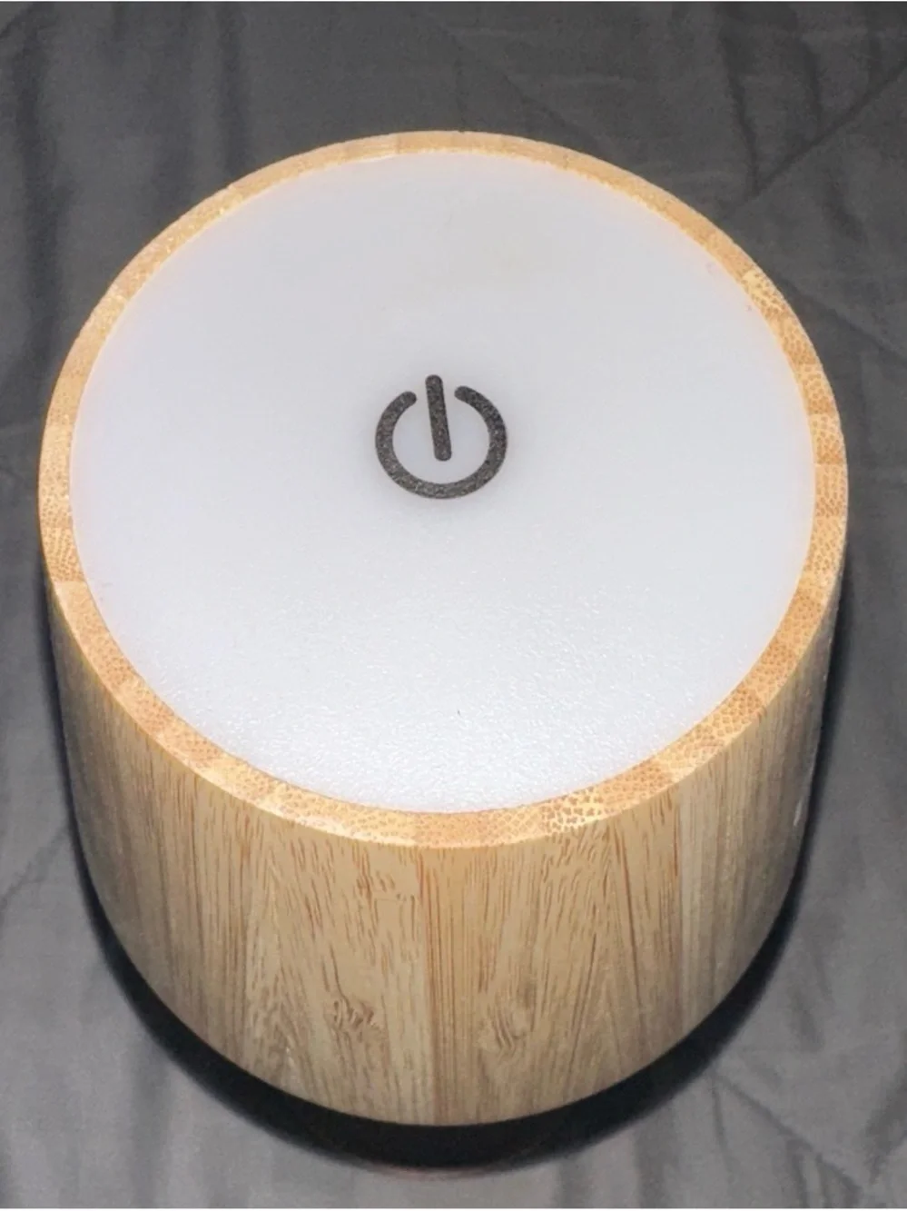 Natural Wood 3 Settings Table Lamp - Light Bamboo Finish